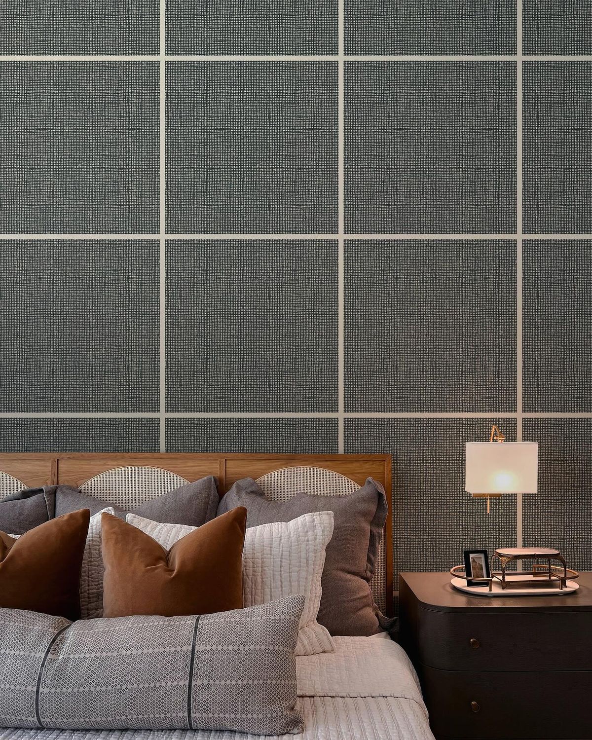 Windowpane Check Wallpaper